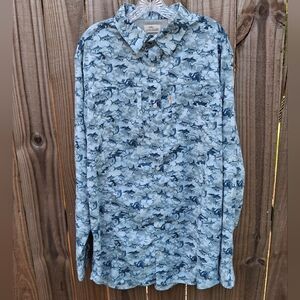 Bob Timberlake Long Sleeve Fishing Shirt Men's XLT